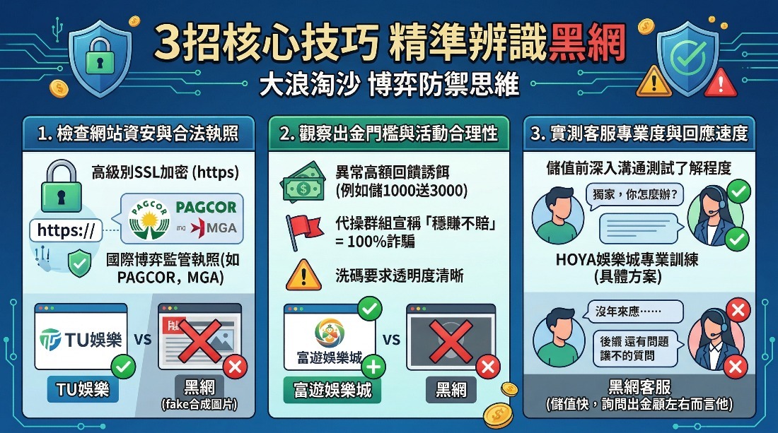 娛樂城詐騙名單大公開！專業玩家教你3招辨識黑網，保護資金安全